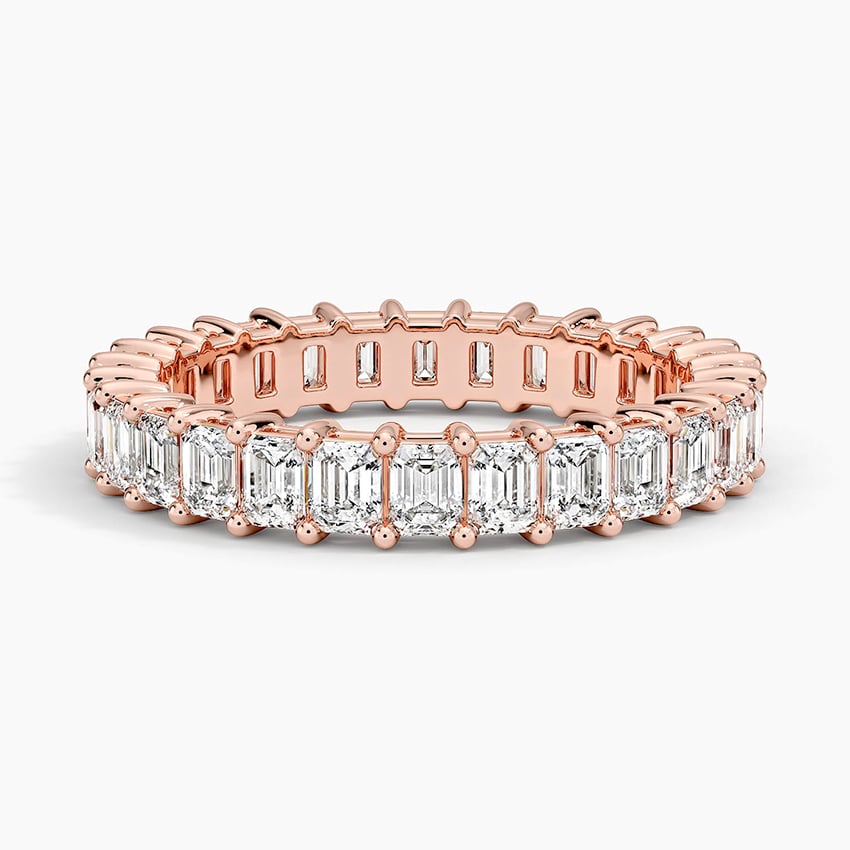 Emerald Eternity Lab Diamond Ring (2 ct. tw.)