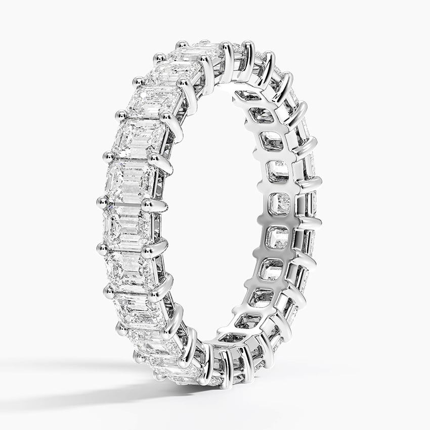 Emerald Eternity Lab Diamond Ring (3 ct. tw.)