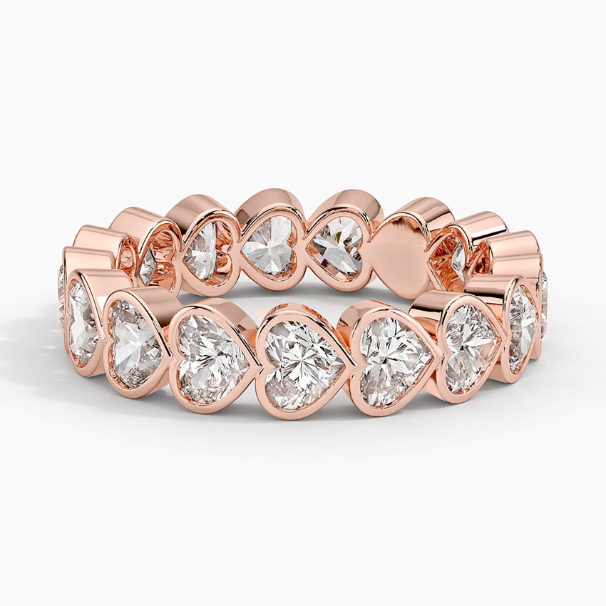 Heart Shaped Lab Diamond Bezel Ring