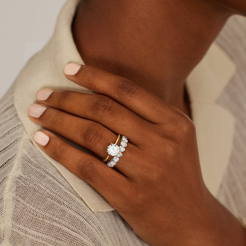 Heart Shaped Lab Diamond Bezel Ring