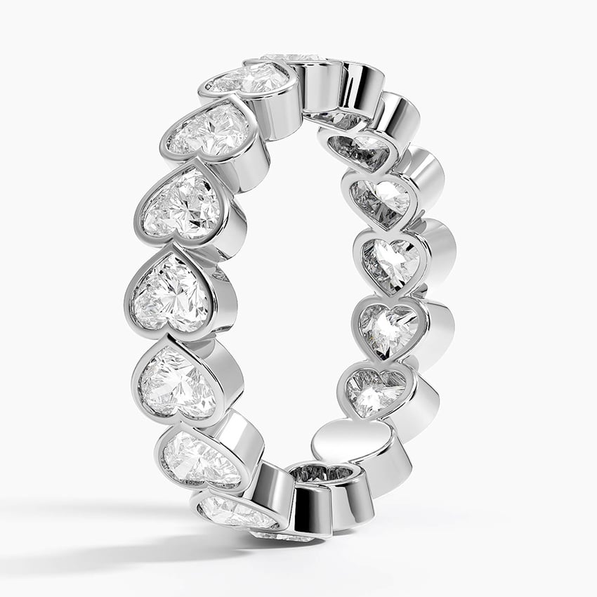 Heart Shaped Lab Diamond Bezel Ring