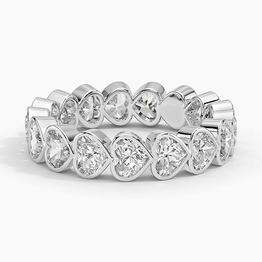 Heart Shaped Lab Diamond Bezel Ring
