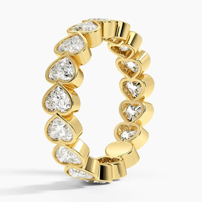Heart Shaped Lab Diamond Bezel Ring
