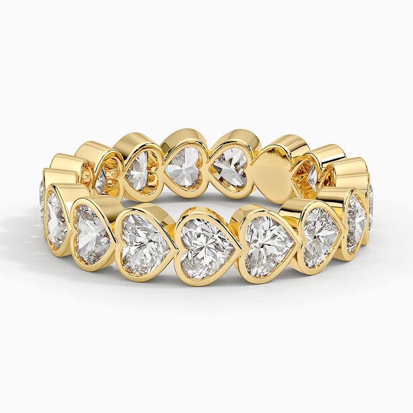 Heart Shaped Lab Diamond Bezel Ring