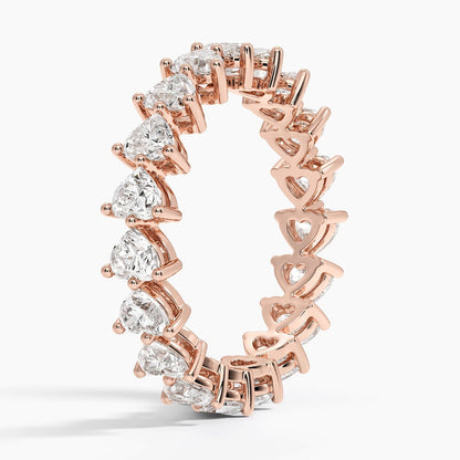 Heart Shaped Eternity Lab Diamond Ring (2 ct. tw.)
