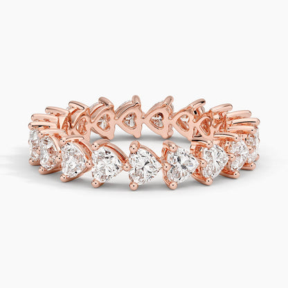 Heart Shaped Eternity Lab Diamond Ring (2 ct. tw.)