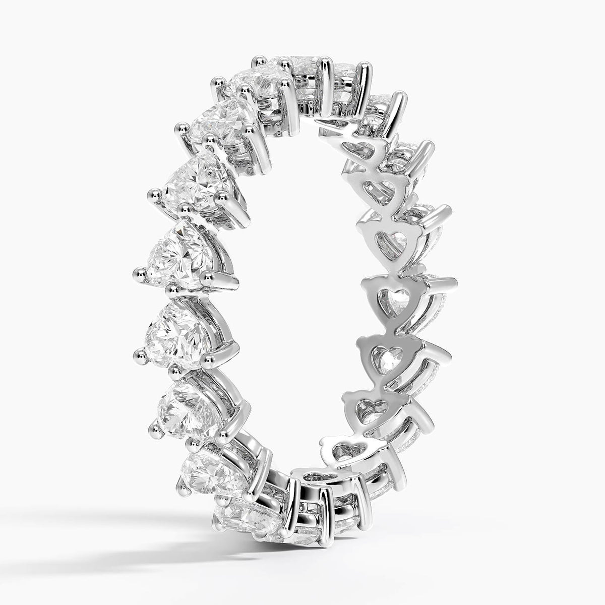 Heart Shaped Eternity Lab Diamond Ring (2 ct. tw.)