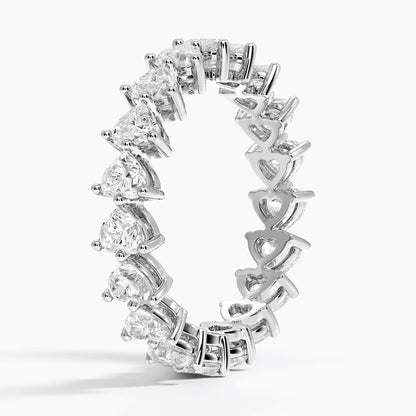 Heart Shaped Eternity Lab Diamond Ring (2 ct. tw.)