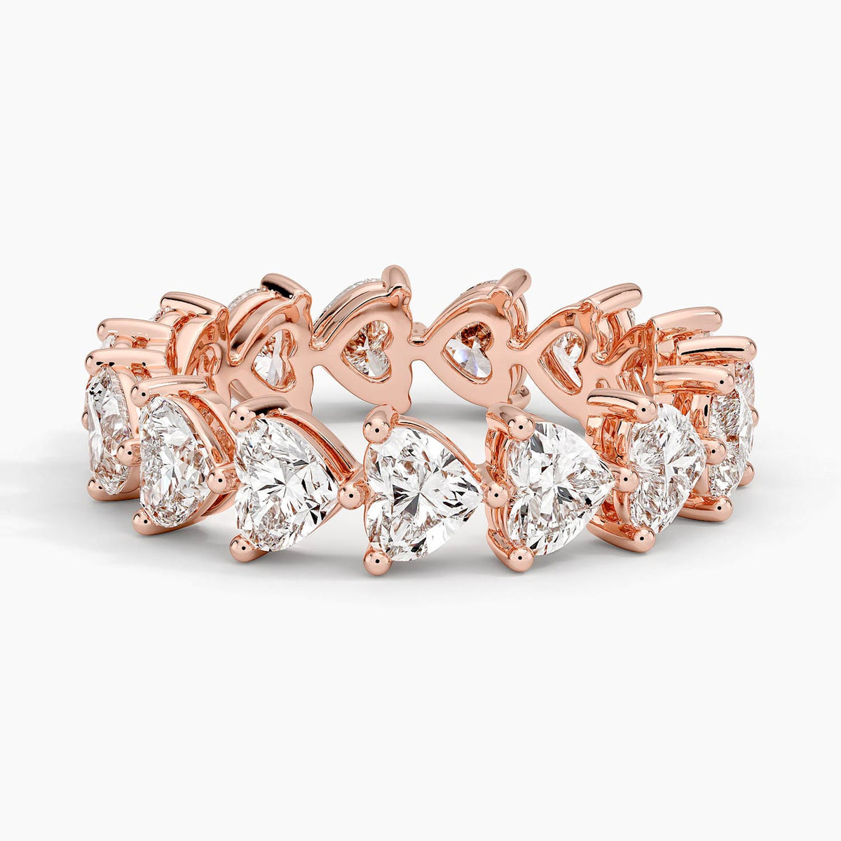 Heart Shaped Eternity Lab Diamond Ring (3 ct. tw.)