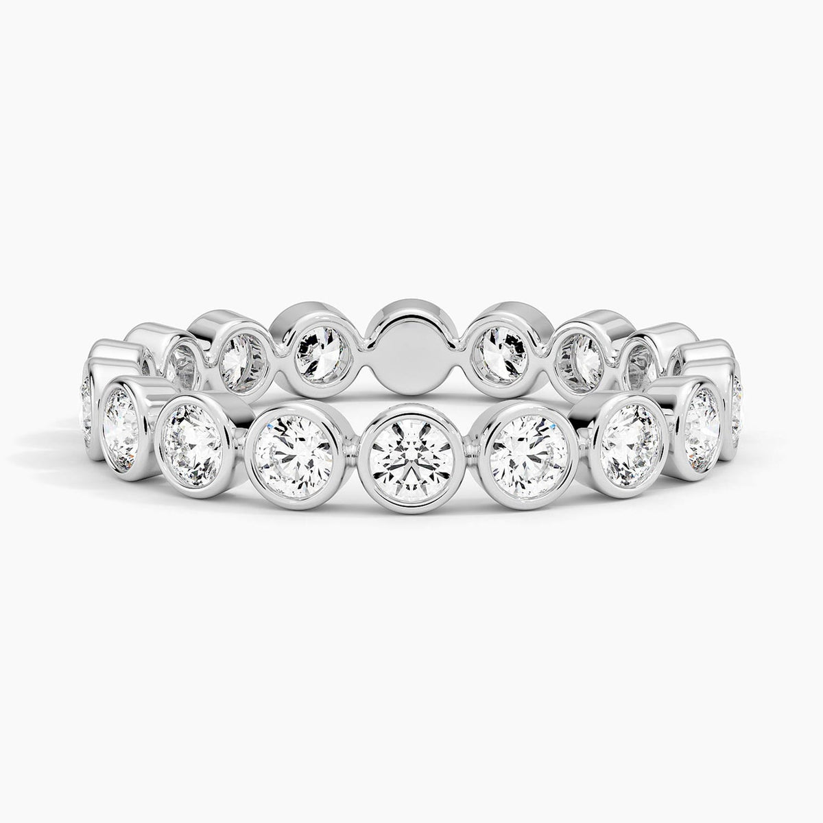 Bezel Round Eternity Diamond Ring (1 ct. tw.)