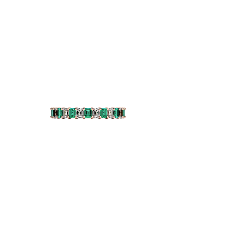 Eternity Lab Emerald and Diamond Ring