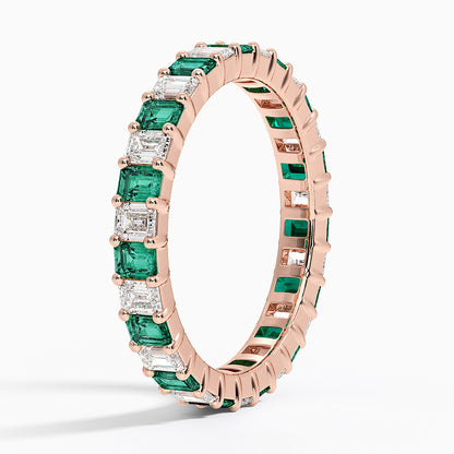Eternity Lab Emerald and Diamond Ring