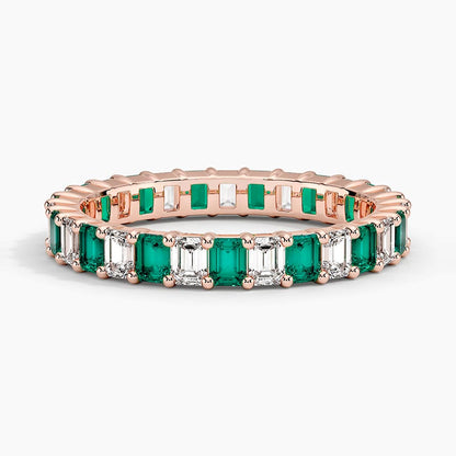 Eternity Lab Emerald and Diamond Ring