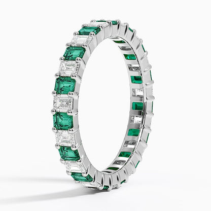 Eternity Lab Emerald and Diamond Ring