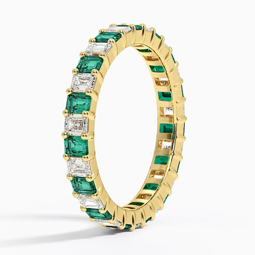 Eternity Lab Emerald and Diamond Ring