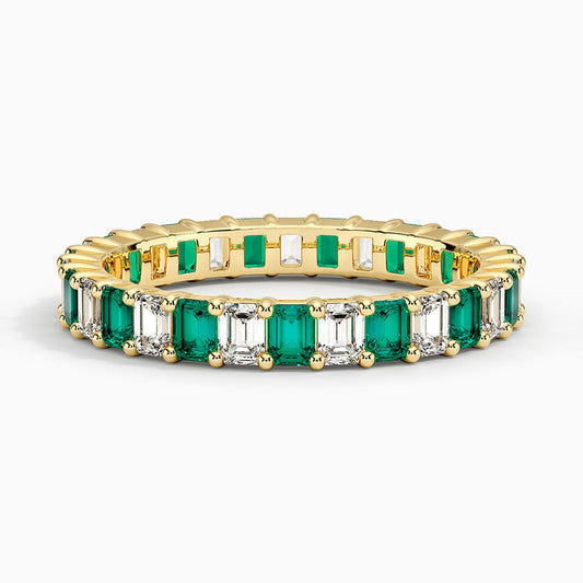 Eternity Lab Emerald and Diamond Ring