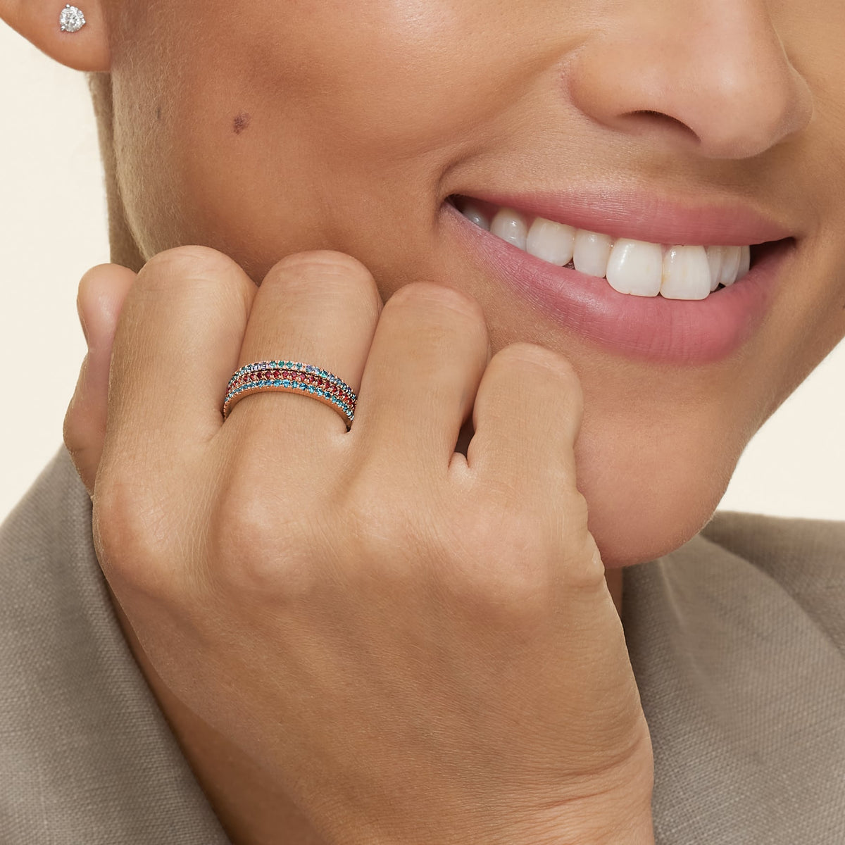 Luxe Ballad London Blue Topaz Ring