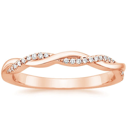 Petite Twisted Vine Lab Diamond Ring (1/8 ct. tw.)