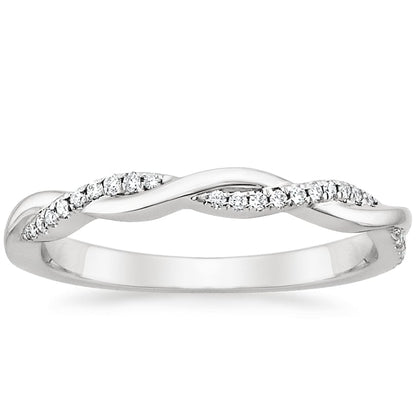 Petite Twisted Vine Diamond Ring (1/8 ct. tw.)