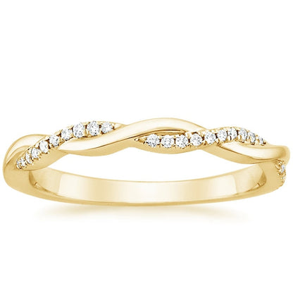Petite Twisted Vine Lab Diamond Ring (1/8 ct. tw.)