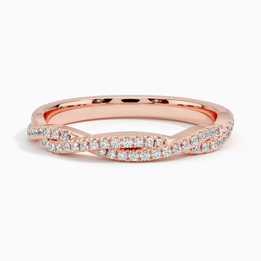 Petite Twisted Vine Lab Diamond Ring (1/8 ct. tw.)