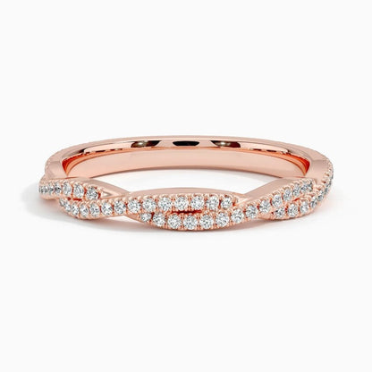Petite Twisted Vine Lab Diamond Ring (1/8 ct. tw.)