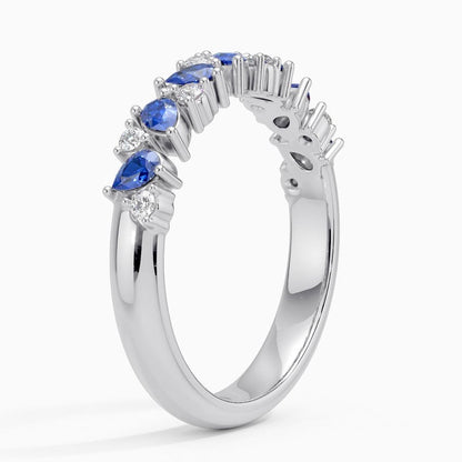 Olivetta Sapphire and Diamond Ring