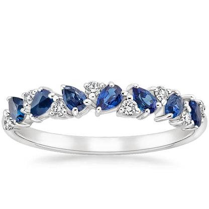Olivetta Sapphire and Diamond Ring