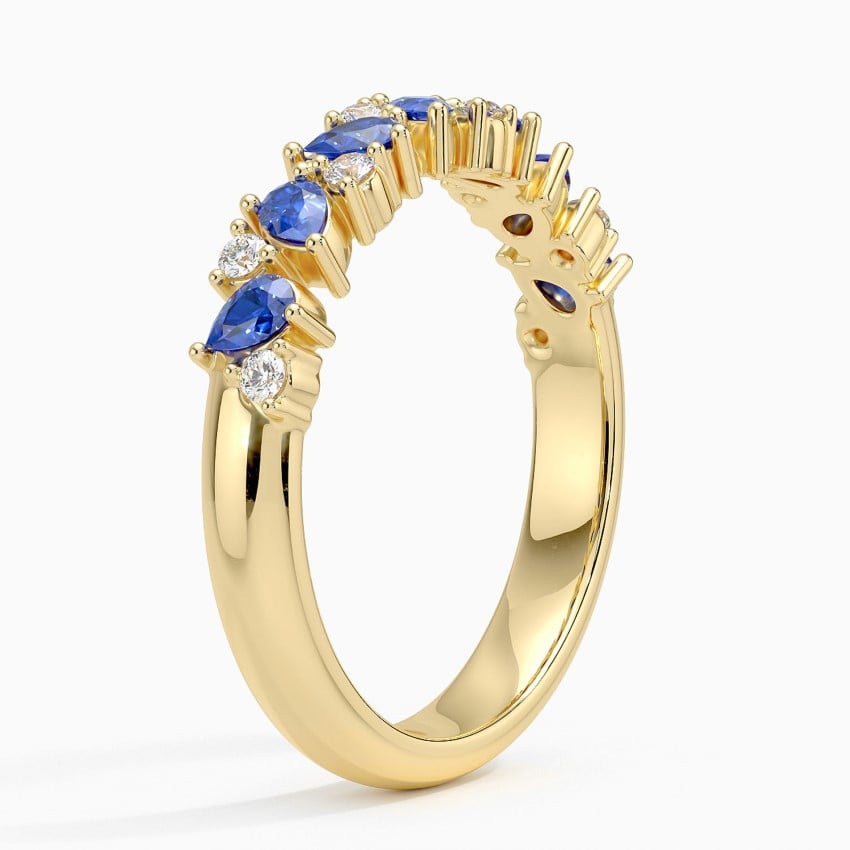 Olivetta Sapphire and Diamond Ring