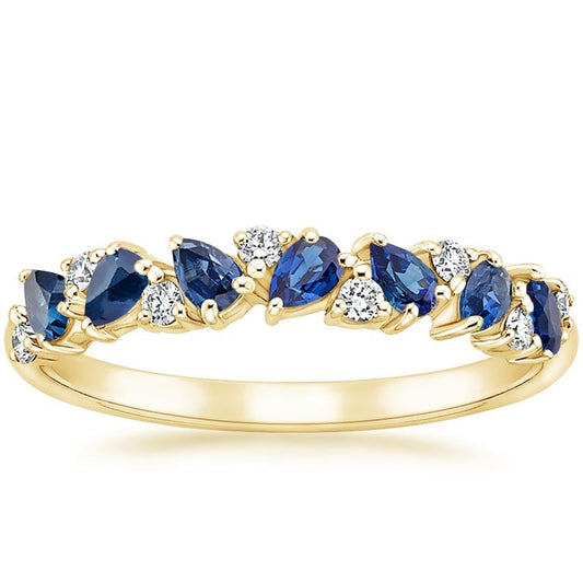 Olivetta Sapphire and Diamond Ring