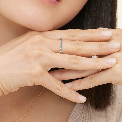 Luxe Ballad Swiss Blue Topaz Ring