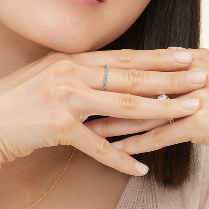 Luxe Ballad Swiss Blue Topaz Ring