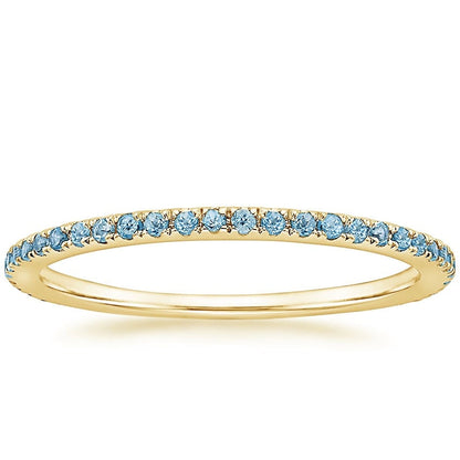 Luxe Ballad Swiss Blue Topaz Ring