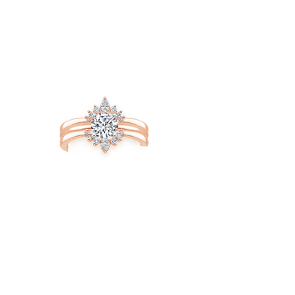 Lunette Nested Diamond Ring Stack