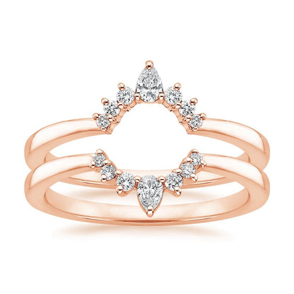 Lunette Nested Diamond Ring Stack