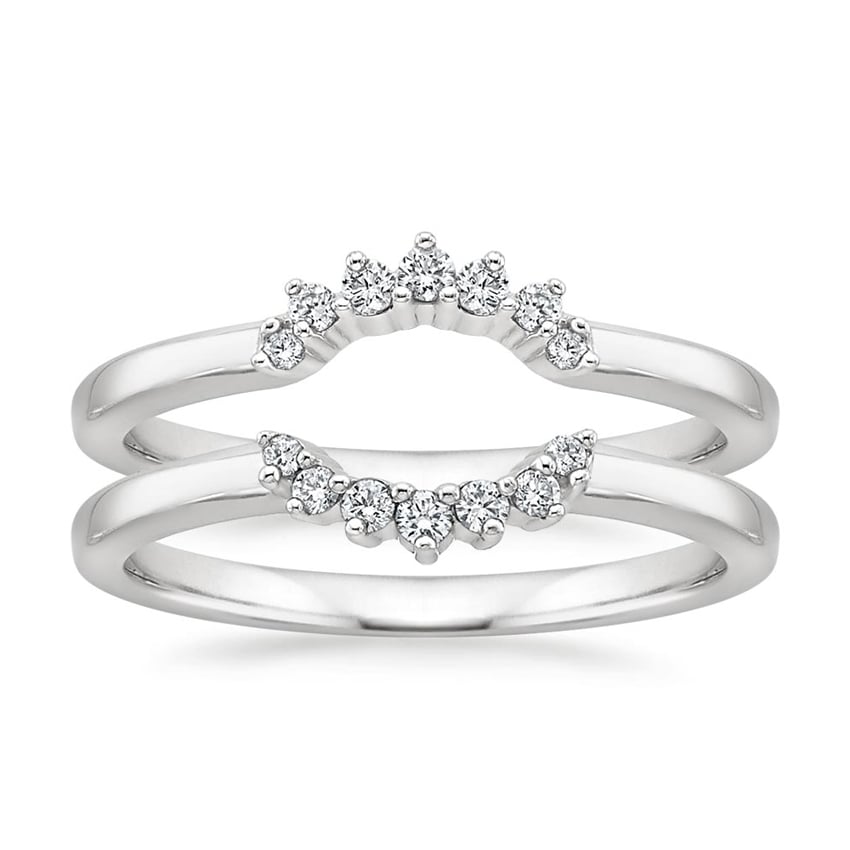 Crescent Nested Diamond Ring Stack