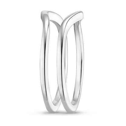 Chevron Nested Ring Stack