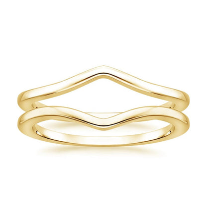 Chevron Nested Ring Stack