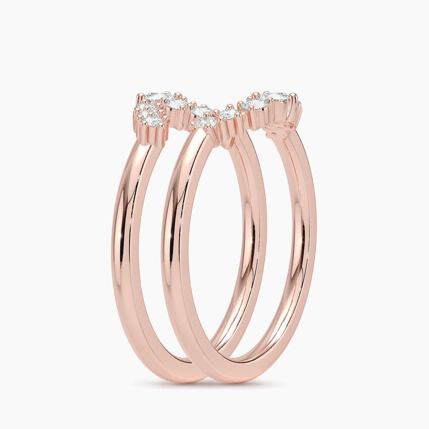 Aria Nested Contoured Diamond Ring Stack (1/3 ct. tw.)