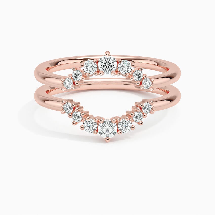Aria Nested Contoured Diamond Ring Stack (1/3 ct. tw.)