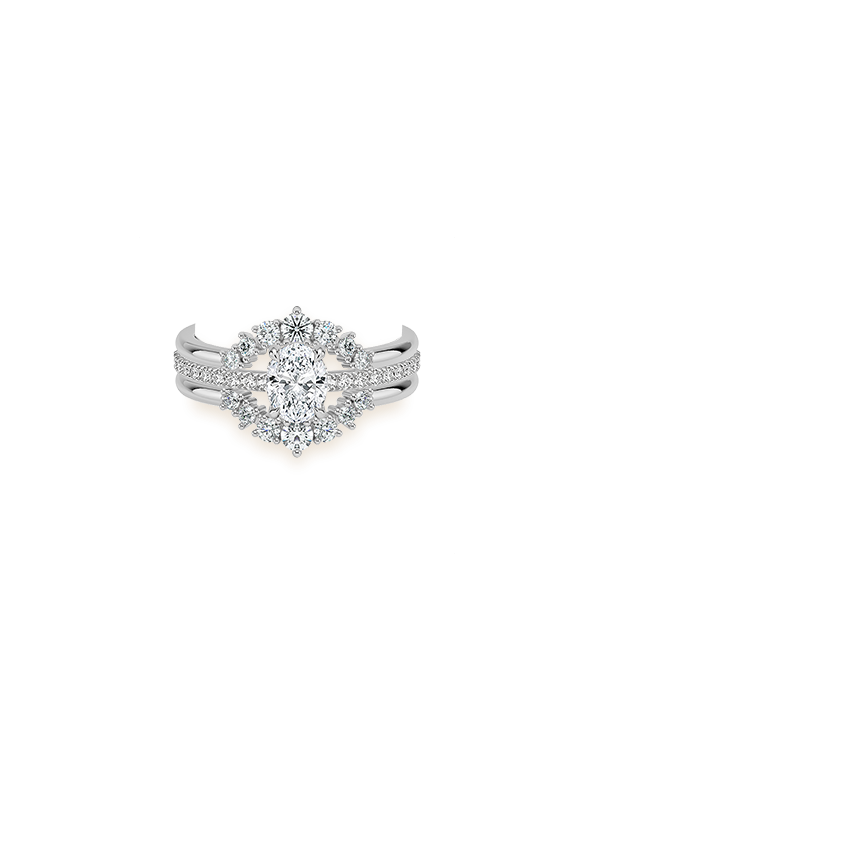 Aria Nested Contoured Diamond Ring Stack (1/3 ct. tw.)