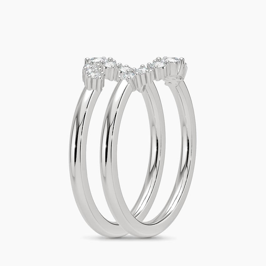 Aria Nested Contoured Diamond Ring Stack (1/3 ct. tw.)