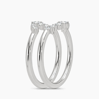 Aria Nested Contoured Diamond Ring Stack (1/3 ct. tw.)