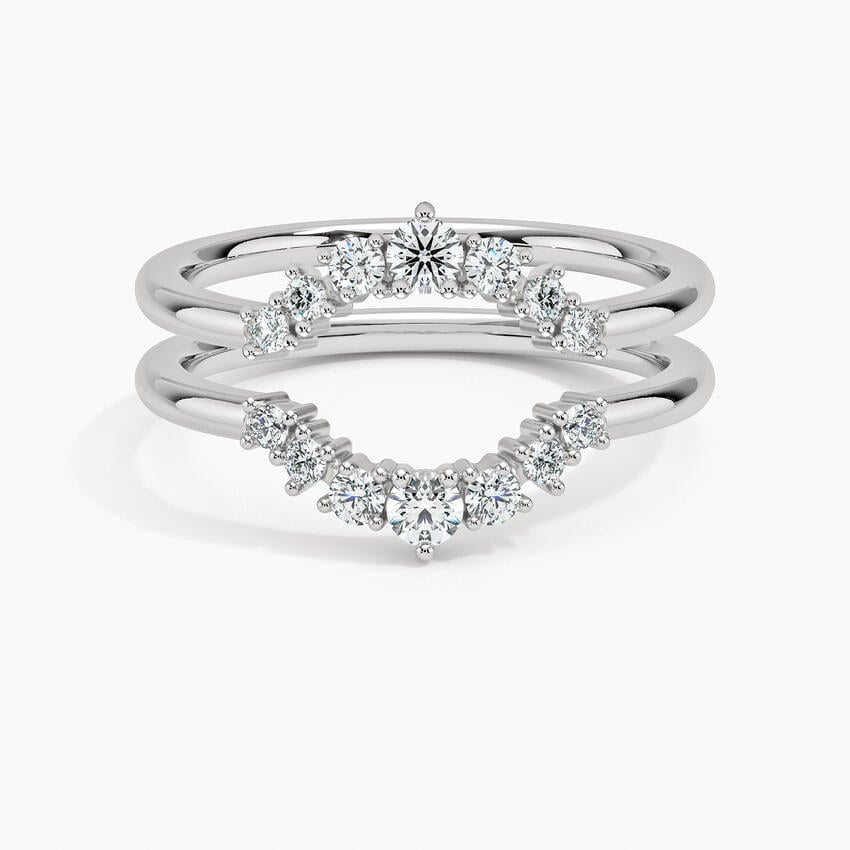Aria Nested Contoured Diamond Ring Stack (1/3 ct. tw.)