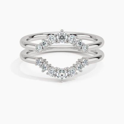 Aria Nested Contoured Diamond Ring Stack (1/3 ct. tw.)