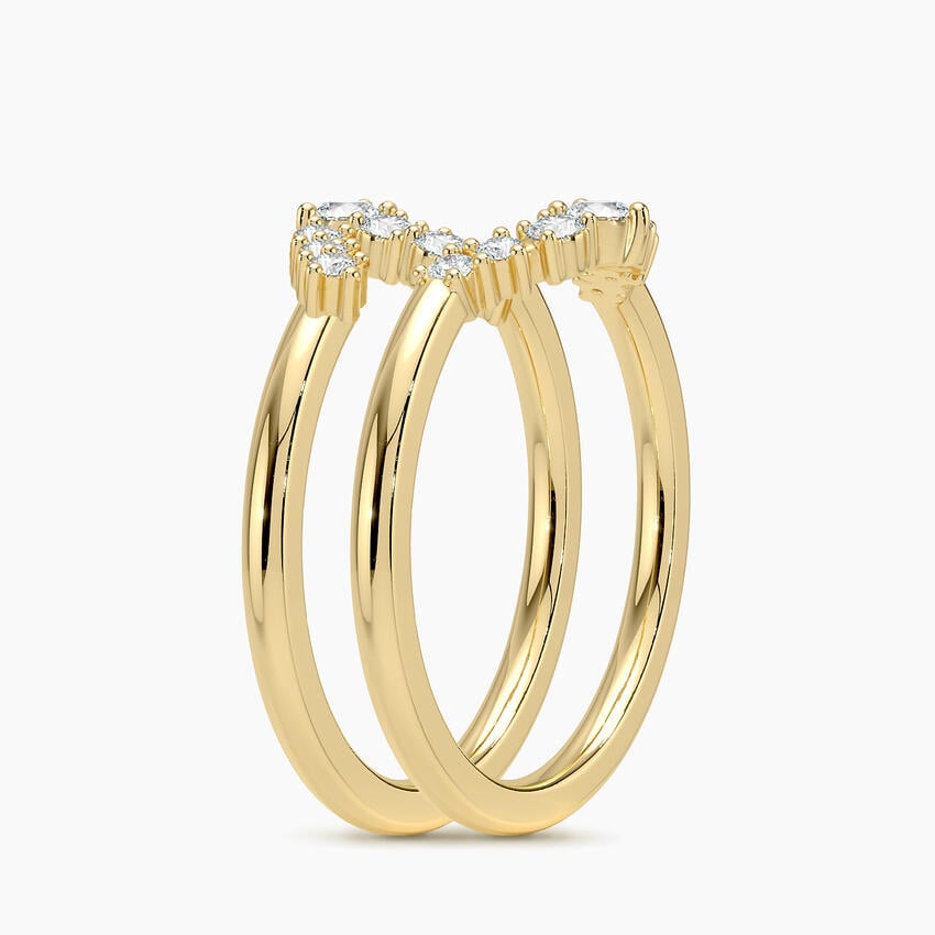 Aria Nested Contoured Diamond Ring Stack (1/3 ct. tw.)
