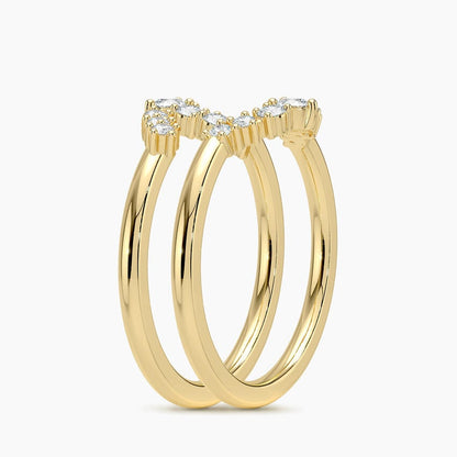 Aria Nested Contoured Diamond Ring Stack (1/3 ct. tw.)