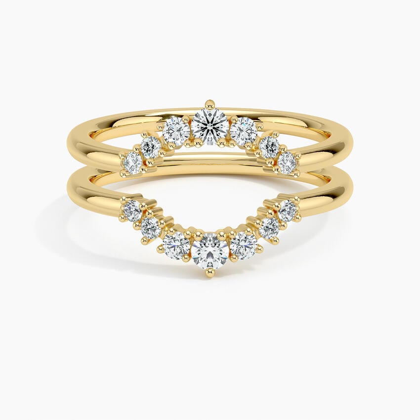 Aria Nested Contoured Diamond Ring Stack (1/3 ct. tw.)