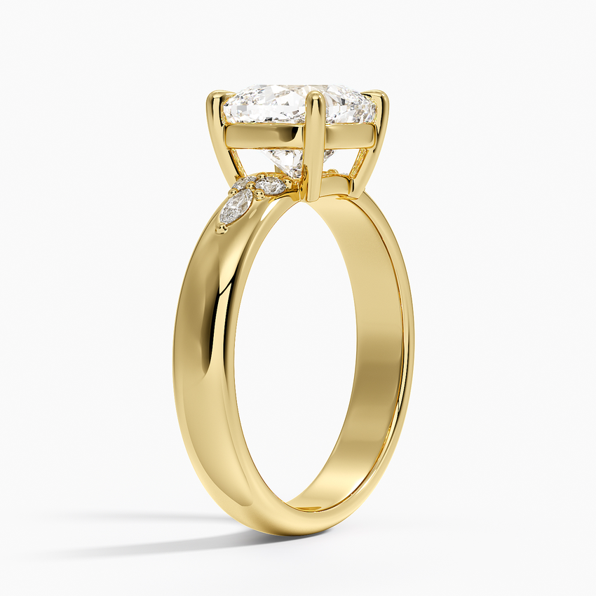 Mosaic Nadia Diamond Ring - Old Mine Cut Center Stone