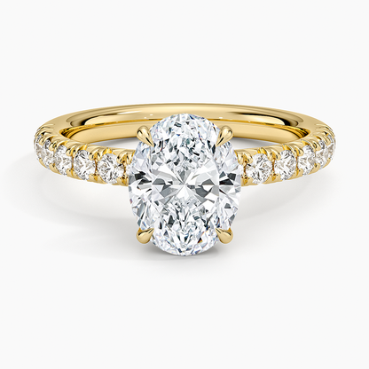 Luxe Amelie Diamond Ring (3/8 ct. tw.) - Oval Center Stone